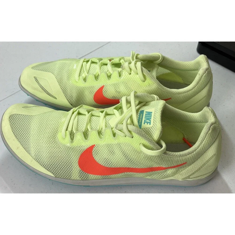 Nike Mens Size 10.5 Zoom Rival D Mens Running Cleats Shoes Green 907566-700 - Picture 4 of 10